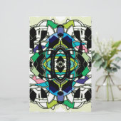 Gecontroleerd ontwerp briefpapier (Staand voorkant)