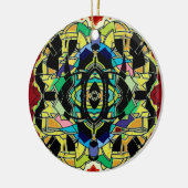 Gecontroleerd ontwerp keramisch ornament (Links)