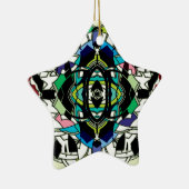 Gecontroleerd ontwerp keramisch ornament (Rechts)