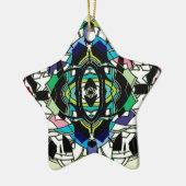 Gecontroleerd ontwerp keramisch ornament (Links)