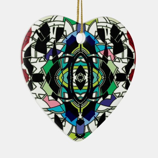 Gecontroleerd ontwerp keramisch ornament (Rechts)