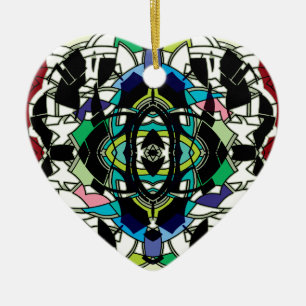 Gecontroleerd ontwerp keramisch ornament