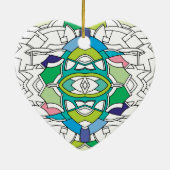 Gecontroleerd ontwerp keramisch ornament (Achterkant)