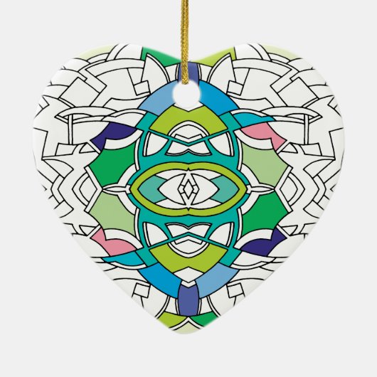 Gecontroleerd ontwerp keramisch ornament (Achterkant)