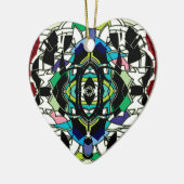 Gecontroleerd ontwerp keramisch ornament (Links)