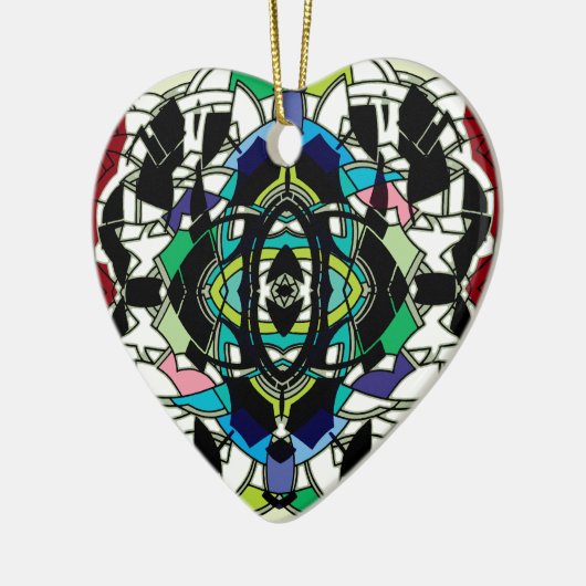 Gecontroleerd ontwerp keramisch ornament (Links)