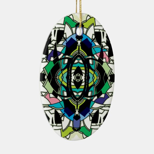 Gecontroleerd ontwerp keramisch ornament (Rechts)