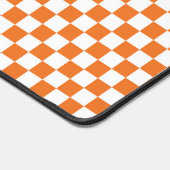 Gecontroleerd Oranje en wit Bureaumat (Hoek)