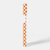 Gecontroleerd Oranje en wit iPhone Hoesje (Rechterkant)