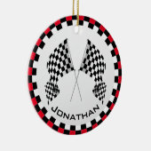 Gecontroleerd Ornament voor rackontwerp met vlag (Rechts)