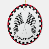 Gecontroleerd Ornament voor rackontwerp met vlag (Links)