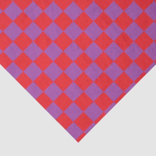 Gecontroleerd Paars en rood Tissuepapier (Detail)
