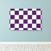 Gecontroleerd Paars en wit Canvas Afdruk (Insitu (Houten vloer))