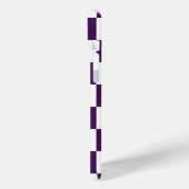 Gecontroleerd Paars en wit Case-Mate iPhone Case (Achterkant / Links)