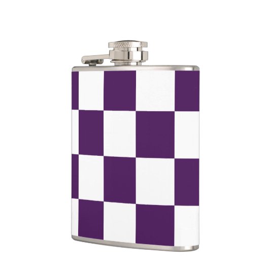 Gecontroleerd Paars en wit Heupfles (Links)