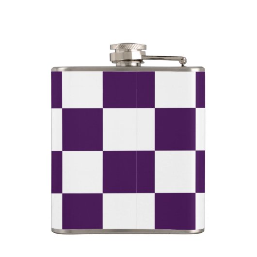 Gecontroleerd Paars en wit Heupfles (Achterkant)