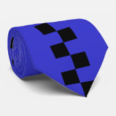 Gecontroleerd pasta-zwart Stropdas -_- de Skinny (Opgerold)