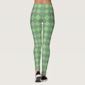 Gecontroleerd patchpatroon 01 w LGreen BG Leggings (Achterkant)