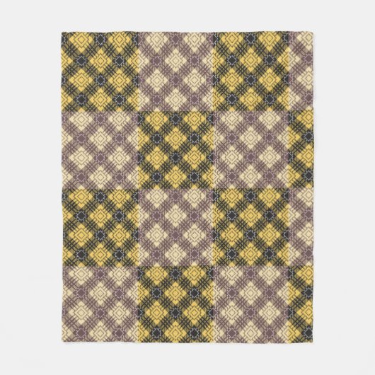 Gecontroleerd Patroon.02 Fleece Deken (Voorkant)
