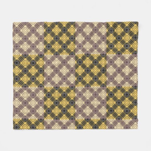 Gecontroleerd Patroon.02 Fleece Deken (Voorkant (Horizontaal))