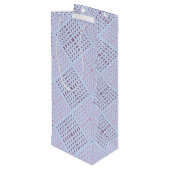 Gecontroleerd patroon.08W LBlue BG Wijn Cadeautas (Achterkant Gekanteld)