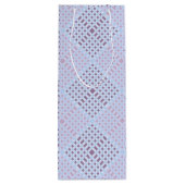 Gecontroleerd patroon.08W LBlue BG Wijn Cadeautas (Achterkant)