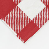Gecontroleerd patroon fleece deken (Hoek)