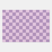 Gecontroleerd patroon in dubbellicht Paars Inpakpapier Vel (Voorkant 3)