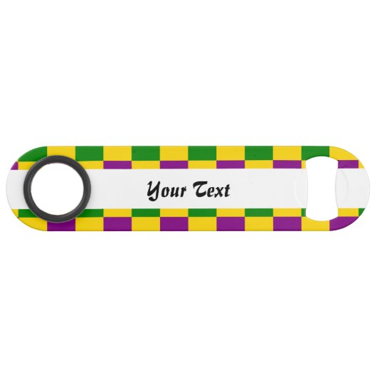 Gecontroleerd patroon Mardi gras Speed Flessenopener (Voorkant (Horizontaal))