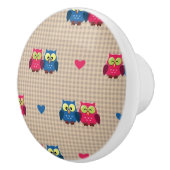 Gecontroleerd patroon met liefdesuilen keramische knop (Rechts)