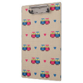 Gecontroleerd patroon met liefdesuilen klembord (Links)