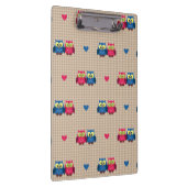 Gecontroleerd patroon met liefdesuilen klembord (Rechts)