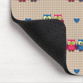 Gecontroleerd patroon met liefdesuilen muismat (Hoek)