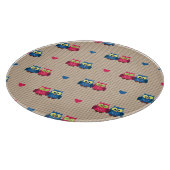 Gecontroleerd patroon met liefdesuilen snijplank (Hoek)