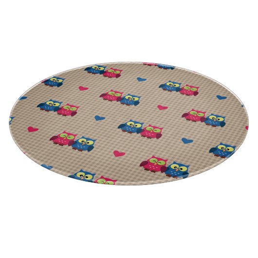 Gecontroleerd patroon met liefdesuilen snijplank (Hoek)