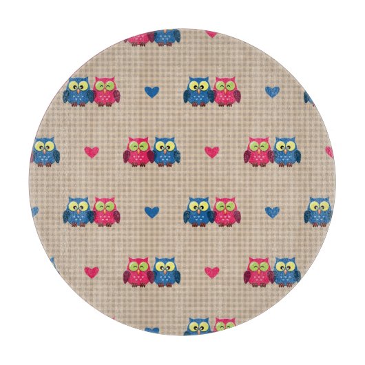 Gecontroleerd patroon met liefdesuilen snijplank (Voorkant)