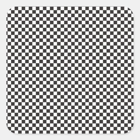 Gecontroleerd patroon vierkante sticker (Voorkant)