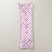 Gecontroleerd Pattern.08W Roze BG Lichaamskussen (Achterkant (Verticaal))