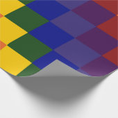 Gecontroleerd regenboogverpakkingpapier cadeaupapier (Hoek)