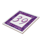 Gecontroleerd roleerde roze en Paarse grote winkel Tegeltje (Zijkant)