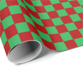 Gecontroleerd rood en groen cadeaupapier (Rol Hoek)