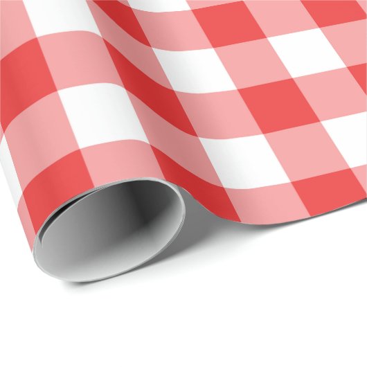 Gecontroleerd rood en wit cadeaupapier (Rol Hoek)