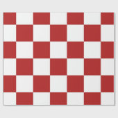 Gecontroleerd rood en wit cadeaupapier (Vlak)
