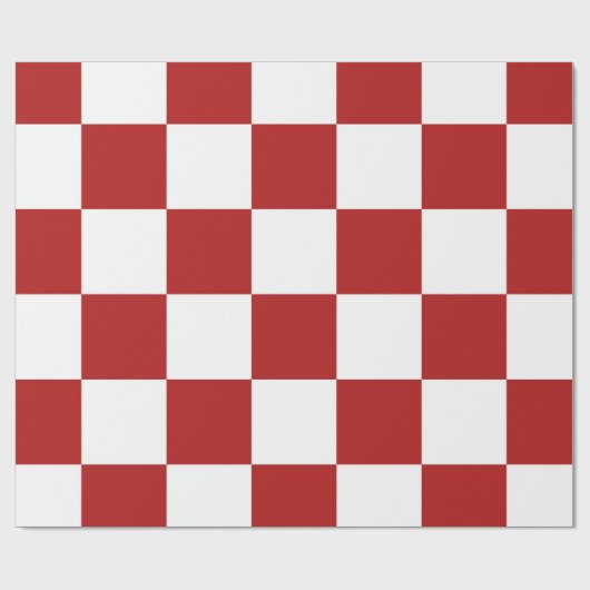Gecontroleerd rood en wit cadeaupapier (Vlak)