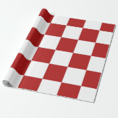 Gecontroleerd rood en wit cadeaupapier (Uitgerold)