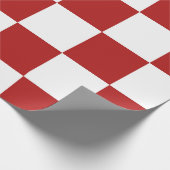 Gecontroleerd rood en wit cadeaupapier (Hoek)