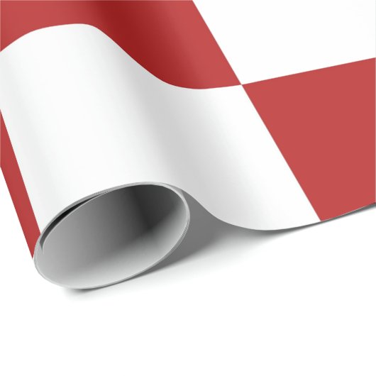 Gecontroleerd rood en wit cadeaupapier (Rol Hoek)