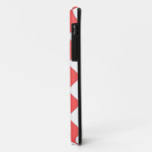 Gecontroleerd rood en wit Case-Mate iPhone case (Achterkant/links)