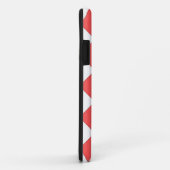 Gecontroleerd rood en wit Case-Mate iPhone case (Achterkant/rechts)