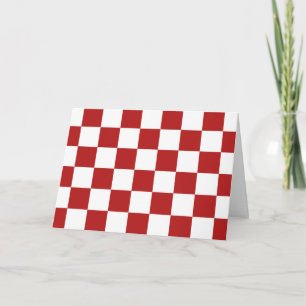 Gecontroleerd rood en wit kaart